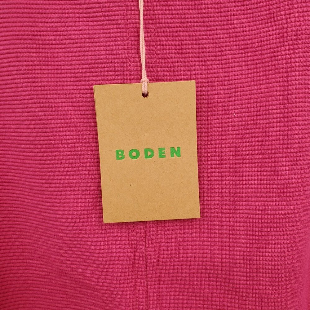 Boden Raspberry-Pink Long-Sleeve Midi Dress - Picture 6 of 16